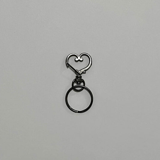 Keychain silver heart