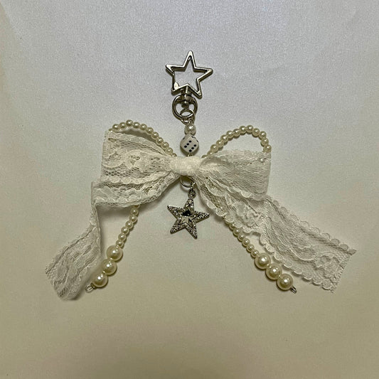 White Ribbon Bow